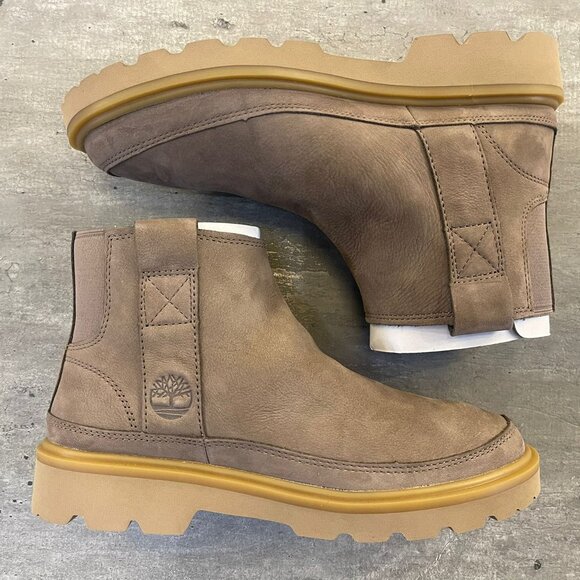 TIMBERLAND WOMEN'S ROWAN WAY MID PULL ON BOOT TAUPE NUBUCK A43V8-EN5 ALL SIZES